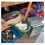 Group of PEX Tubing, Wire, PVC Parts, Etc.