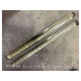 (2) Glass Rolling Pins, 27"w
