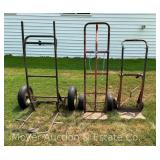 (3) Metal Moving Dollies, See Pictures for Condition