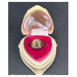 1930 "SJBS" 10k Yellow Gold Class Ring, 3.2dwt.