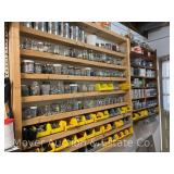 Contents of Hardware Wall, Screws, Nails, Etc.