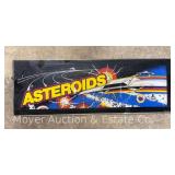 Atari Asteroids Pinball Machine Plexiglass, 8"x24"