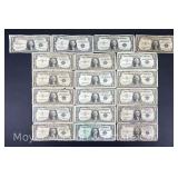 (19) $1 Silver Certificates