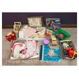 Group of Vintage Doll Clothes, Toys, Etc.