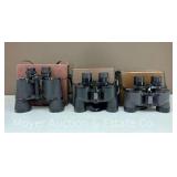 (3) Pairs of Bushnell Binoculars with Cases