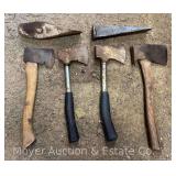 Group of Hatchets with 2 Axe Heads