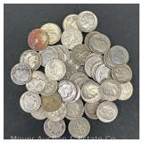 (50) Roosevelt Silver Dimes