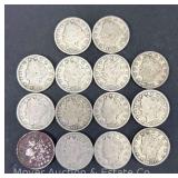 (14) "V" Nickels