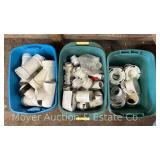 (3) Totes of Asst. PVC Fittings