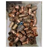 Group of Brass and Copper Pipe Fittings