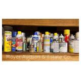 Group of Household and Shop Liquids, Chemicals, Etc.
