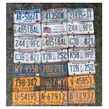 Group of Vintage New York State License Plates