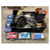 Group of N95 Masks, Rubber Gloves and Work Gloves