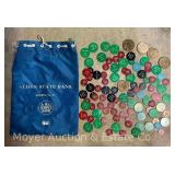 Group of Alden Grill, Central Park Inn, Alden FD and Other Local Rain Check Tokens
