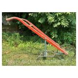 Cultivator, Wood Frame with Metal Wheel