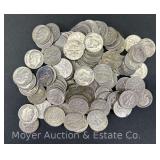 (100) Roosevelt Silver Dimes