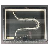 Worlds Natural Science Water Snake Skeleton, in Shadow Box, 12'x16'