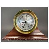 Chelsea Shipstrike Nautical Style Mantle Clock, Made in USA, No Key, 14'w x 9.5'h,
