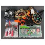 Group of Ratchet Straps and Bungee Cords, Some New