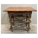 Adirondack Style Bent Wood Stand, 16'x24' Top x 23' Tall