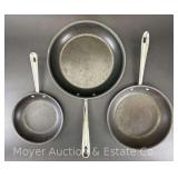 (3) All-Clad Non-Stick Skillets, 8.5', 10.5' and 12.5'