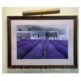 Framed Lavender Field Photograph, with Light, No Glass, 30'x40'