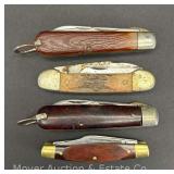 (4) Pocket Knives, Craftsman, Canal Street and Ulster