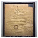 Antique Framed Map of Lake Winnipesaukee N.H., Dated 1946, 41'x36' Overall