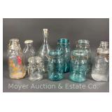 Jack Daniels Limestone Spring Glass Bottle, Royal Jar, Blue Glass Jars, Milk Bottles, Etc.