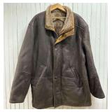 Orvis Shearling Leather Coat, Mens size 52, Originally $3,500 from Orvis