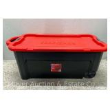 Large Craftsman 50 Gallon Rolling Tote with Lid