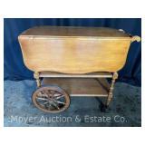 Pennsylvania House Maple Serving Cart, Drop Leaves, 32”x18” Top