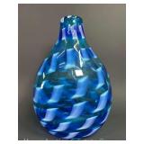 Art Glass Vase, 11'h