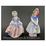 Royal Doulton 'Ivy' and 'Dinky Do' Figures, 5'h