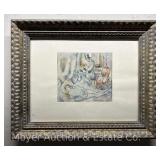 Framed Paul Cezanne 'Olympia' Print, 18'x22.5'