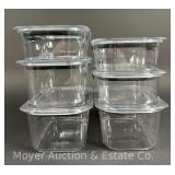(6) Rubbermaid Air Tight Storage Containers, Asst. Sizes