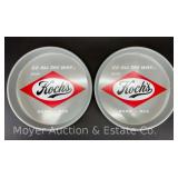 (2) New/Old Stock Koch's Beer Tray, Made by Ohio Art, with Original Shipping Box/Paper, 13' Round