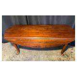 Cherry Drop Leaf Coffee Table, 50”x18” Top