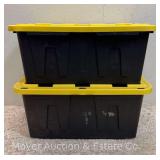 (2) Large HDX Totes with Lids, 30'x20'x14'