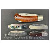 (5) Small A.G. Russell Pocket Knives