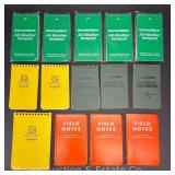 Group of Field Note Pads and All Weather Note Pads