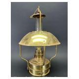DHR Nautical Brass Ships Lantern, Marked Netherlands on Bottom, 16'h