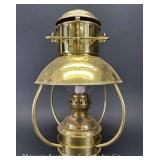 Brass Nautical Ships Lantern, Marked Netherlands on Bottom, 16'h