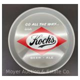 New/Old Stock Koch's Beer Tray, Made by Ohio Art, 13' Round