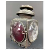 Antique Model T Driving Lamp, Missing One Lens, 9'h