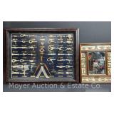(2) Decorative Framed 'Nautical Knots' Wall Hangings, 18'x15' and 24'x32'