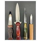 (4) Misc. Fixed Blade Knives