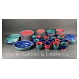 58 Pieces of Denby Speckle Dinnerware and Serving Pieces