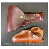 (2) Leather Pistol Holsters