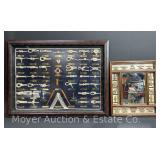 (2) Decorative Framed 'Nautical Knots' Wall Hangings, 18'x15' and 24'x32'
